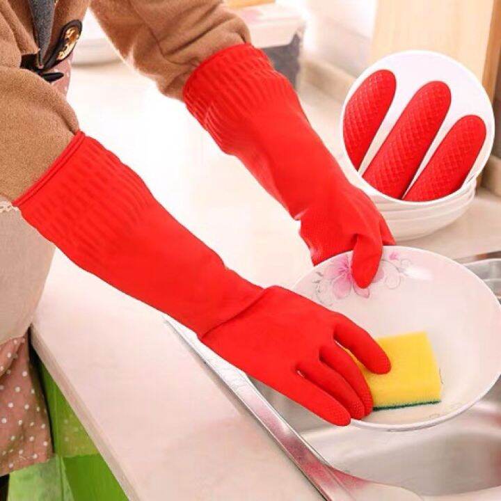1pair LONG SIZE Household Gloves / Laundry Gloves / kitchen washing