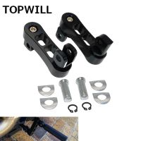 Motorcycle Adjustable Black Passenger Foot Pegs Mount Kit Highway Peg Clamp Extensions Bracket For Harley Sportster XL Touring Pedals