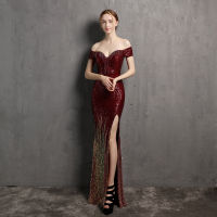 Fairy Elegant Women V neck Evening Dress Sexy Long Dinner Party Formal Gown for Bridemaid