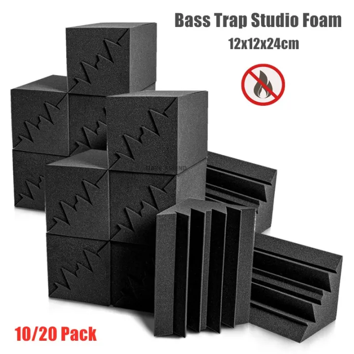 10/20PCS 12X12x24cm Bass Trap Studio Foam Soundproofing Insulation Foam