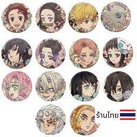 เข็มกลัด เข็มกลัดเคลือบเงา ดาบพิฆาตอสูร Kimetsu no yaiba demon slayer ไยบะ เข็มกลัดลายการ์ตูน เข็มกลัดตกแต่งกระเป๋า ของสะสม ♥︎UKI STATIONERY♥︎PIN-16