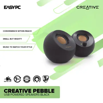 Buy Creative Pebble V3 Black Minimalistic 2.0 USB-C Powered