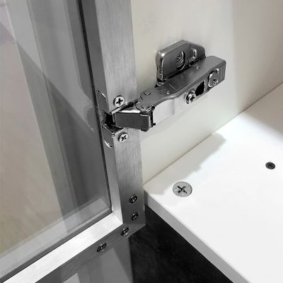 Metal Aluminum Frame Glass Door Hinge Bathroom Kitchen Wine Cabinet Shoe Wardrobe Bookcase Display Makeup Cupboard Door Hinges Door Hardware Locks