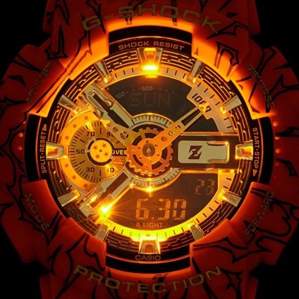 นาฬิกาข้อมือcasio-gshock-x-dragon-ball-z-collaboration-limited-รุ่น-ga-110jdb-1a4