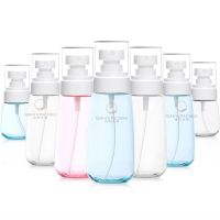 1PC 60ml Travel sub-bottled sunscreen spray bottle customized can transparent plastic bottle for travel convenience