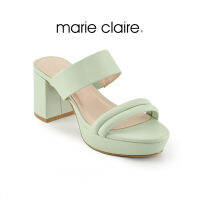 Bata บาจา Marie Claire รองเท้าส้นสูงเปิดส้นแบบสวม สูง 3 นิ้ว สำหรับผู้หญิง รุ่น Rischy  สีเขียว รหัส 7707345