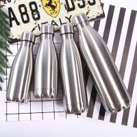 Large Capacity Stainless Steel Water Bottle Single Wall Cola Bottle Leakproof 350/500/750/1000ml