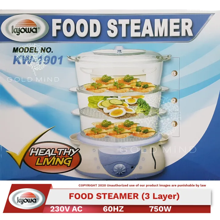 Kyowa Food Steamer (3 Layers) KW1901 Gold Mind Everyday Low Price