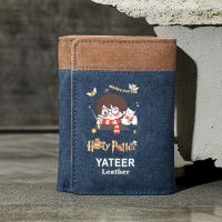 Harry Potter Mens Wallet Anime Peripheral Wallet Customized Young Thin Simple Coin Purse Casual Cartoon 【OCT】