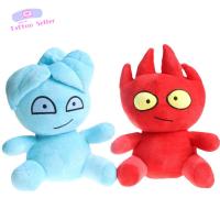 ตุ๊กตา STKE ของเล่นสำหรับเด็ก25Cm,สีฟ้าอ่อน Watergirl ตกแต่งบ้านตัวละครเกมร้อนของเล่นหมอนนุ่มยัดไส้ Fireboy และ Watergirl ตุ๊กตาผ้ากำมะหยี่ตุ๊กตาหนานุ่ม