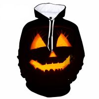 3D Printed Halloween Hoodie Unisex Hoodie Harajuku Fashion Long Sleeve Hoodie Trick Treat Streetwear Personalized y2k Clothing