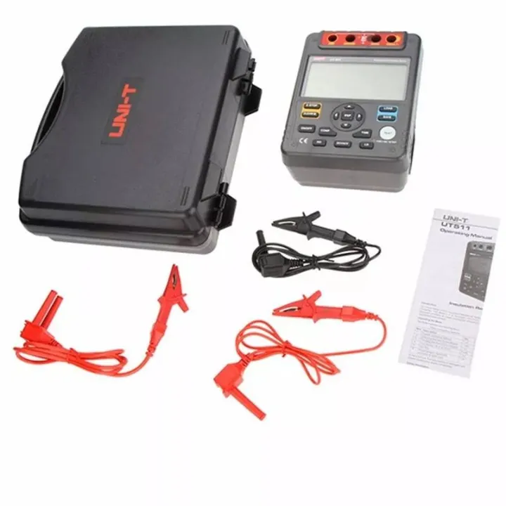 UNI-T UT511 เครื่องวัดความเป็นฉนวน เมกะโอห์ม เครื่องวัดความต้านทาน ของ ...