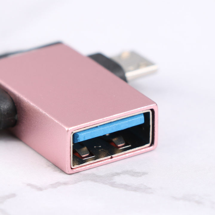 wucuuk-อะแดปเตอร์โทรศัพท์มือถือ-usb-connector-multi-function-two-in-one-android-type-c3-0