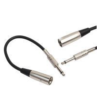 3-Pin XLR Plug to 6.35mm Plug Adapter Jack Male amp;Female Plug TRS Stereo Audio Cable Mic Adapter For Mixer Amplifier Speaker