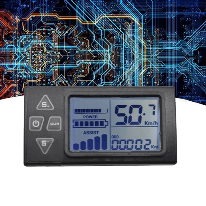 ebike-display-dashboard-display-dashboard-accessories-24v-36v-48v-s861-lcd-for-electric-bike-bldc-controller-control-panel-5pin