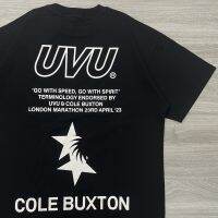 Muzin เสื้อยืดลายกบดริฟท์สำหรับผู้ชาย,คุณภาพดีที่สุดแบรนด์ Fasihon Cole Buxton X UVU ฤดูร้อน