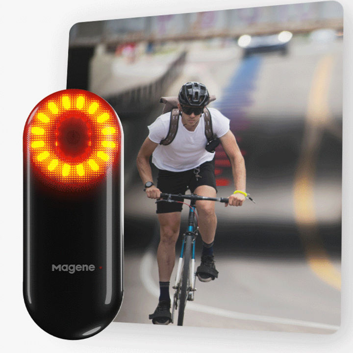 kkmoon-l508จักรยานไฟท้ายจักรยานอัจฉริยะไฟท้ายกันน้ำเซ็นเซอร์เบรกขี่จักรยานโคมไฟเตือนโทรศัพท์มือถือ-magene-app-ควบคุมสนับสนุน5โหมดแสง