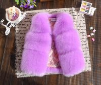 New Winter Girls Fur Coat Elegant Thick Warm Baby Girl Faux Fur Jackets Long Sleeve Baby Hooded Outerwear 2-10years TZ646