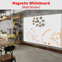 Magnetic Whiteboard Wall Sticker Soft Waterproof Wall Board Protector Erasable Memo Message Board for Office Home Kids Use