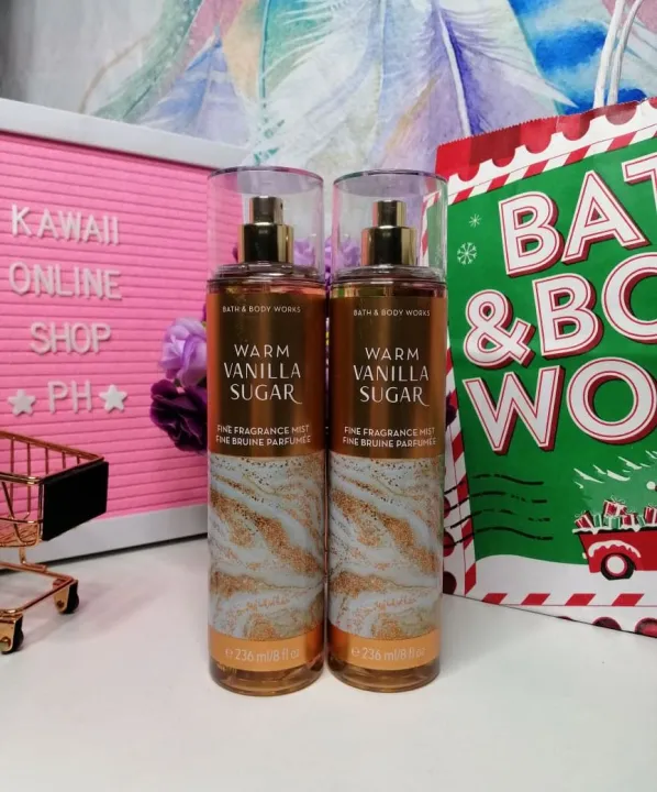 Bath & Body Works Warm Vanilla Sugar Fine Fragrance Mist 236ml | Lazada PH