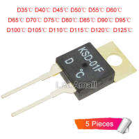 5pcs KSD-01F D KSD 01F D35C D40C D45C D50C D55C D60C D65C D70C D75C D80C D85C D90C D95C D100C D105C D110C D115C D120C D125C ​Celsius Degc NC Normal Closed Temperature Control Thermal Switch Sensor Thermostat TO-220 KSD01F