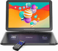 COOAU 17.9” Portable DVD Player with 15.6" HD Large Screen, Kids DVD Player with 6 Hrs Rechargeable Battery, Regions Free, High Volume Stereo Speakers, Support AV in&amp;Out/USB/SD Card (Black)