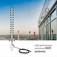 Wifi Yagi Antenna 2.4Ghz 20dBi Access Point Signal Booster ,RP-SMA Female