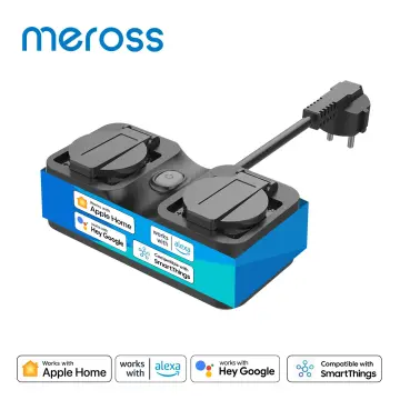 Meross Outdoor Smart Plug, Outdoor WiFi Outlet with 2 Grounded Outlets, Remote Control, Timer, Waterproof, Works with Alexa, SmartThings and Google