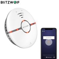 BlitzWolf Smart Home Wifi Smoke Detector LED Indicator 360° Sensing Fire APP Remote Alarm Smart Remote Control Home Security Household Security System