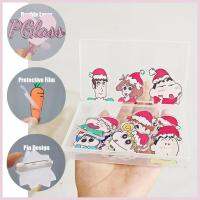 เครื่องประดับแฟชั่น Petitglass หมวกคริสต์มาสอะนิเมะเครื่องประดับคริลิคปีคเหรียญ ShinChan เข็มกลัดการ์ตูน