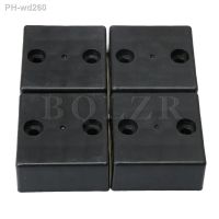 4pcsBQLZR 5cm Length 5cm Width 2.5cm Height Black Plastic Furniture Legs for Table Chair Sofa Cabinet Feet Floor Protection