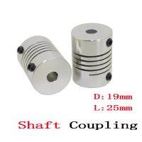 1ชิ้น5X8มม. Cnc เพลากรามยนต์ Coupler 5มม. ถึง8มม. Coupler มีความยืดหยุ่น19X25มม. 4/ 5/6/6.35/8/9.5/10/12มม.