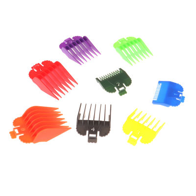 8Pcs Universal Hair Clipper Limit Comb Guide Attachment Size Barber Replacement 1.534.5610131519Mm ~