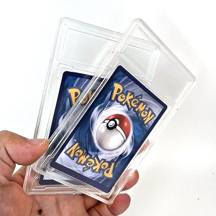 【LZ】 88x63mm pokemon card slab Clear Pocket Monster Trading Card Slabs