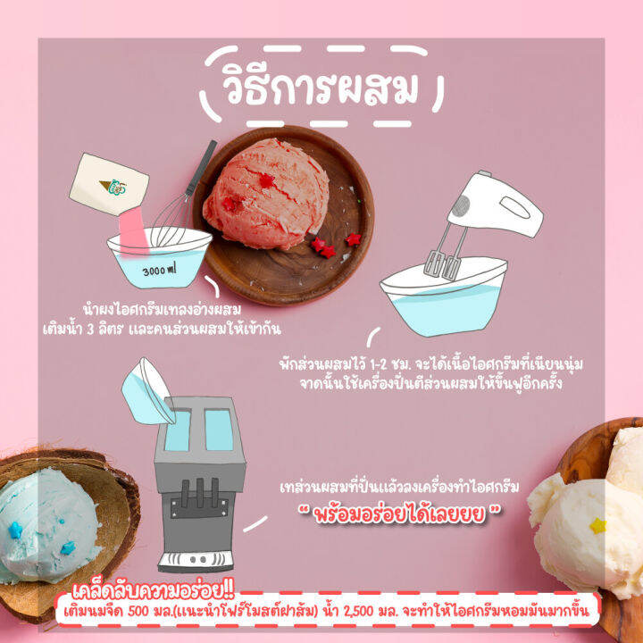 ผงไอศครีมซอฟท์เสิร์ฟ-ผงไอติม-รสพี่บ็อบไทยเฮิร์บ-ice-cream-powder-softserve-homemade-gelato-original-ขนาด-1-kg