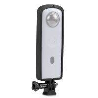 PULUZ กรอบกันกระแทกพลาสติก ABS ABS สำหรับ Ricoh Theta SC2พร้อมขายึดอแดปเตอร์และสกรูโครงใส่กล้องเคสกล้องฐานหัวน็อตกล้อง