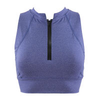 TA ACTIVE MANDARIN ZIPPER (CROP TOP) สปอร์ตบราออกกำลังกายทรงคอตั้งซิปหน้า