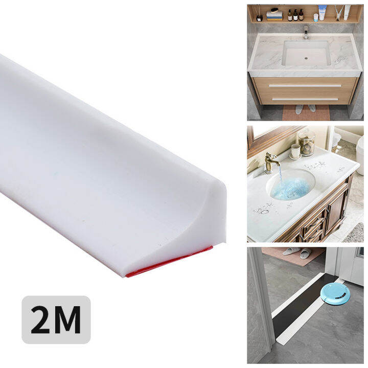 1m&2m Water Retaining Strip Silicone Seal Strip Bathroom Washing
