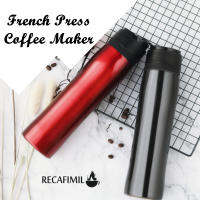 Stainless Steel Vacuum French Press InsulatedCold Portable Coffee Maker Filter For TeaCoffee Creative Travel Cafeteira 350ML