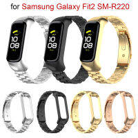 สแตนเลสสายรัดข้อมือสายรัดสำหรับ Samsung Galaxy Fit2 SM-R220สายนาฬิกาข้อมือเปลี่ยนสาย