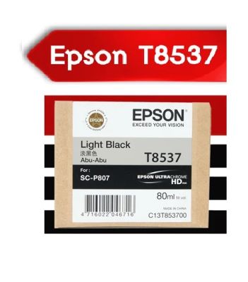 EPSON หมึกแท้ T853700 LIGHT  BLACK 80 มล.
