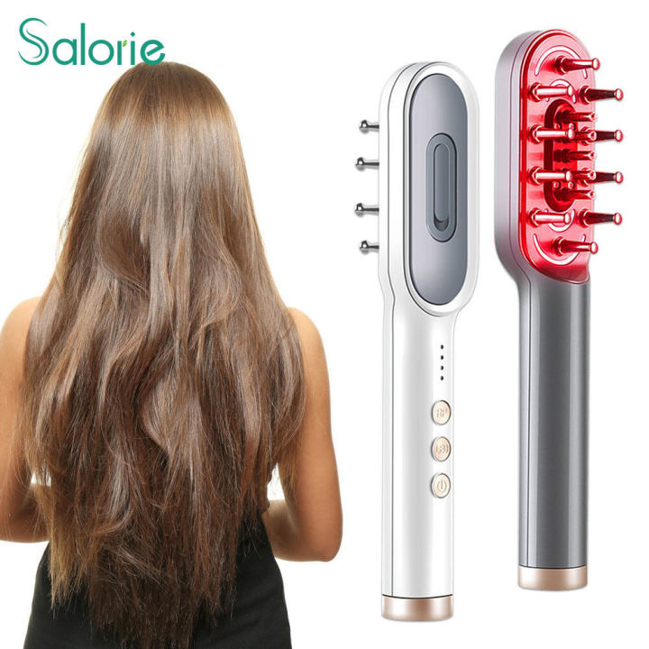 Salorie EMS Radio Frequency Hair Loss Light Therapy Comb Scalp