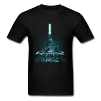 100% Cotton Mega Black T-shirt Men Top Tee-shirt Fabulous Cool Robot Short Sleeve Gamer Team Evolution Shirts XS-4XL-5XL-6XL