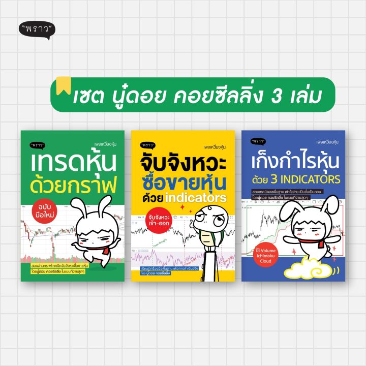 แถมปกฟรี-สุดคุ้ม-ซื้อยกเซต-3-เล่ม-เทรดหุ้นด้วยกราฟ-จับจังหวะซื้อขายหุ้น-เก็งกำไรหุ้น-โดย-นู๋ดอย-คอยซีลลิ่ง