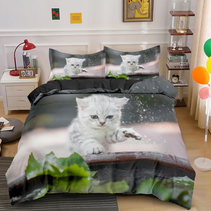 animal-cat-duvet-cover-king-queen-black-white-funny-cute-pet-kitty-bedding-set-for-kids-teens-adult-fashion-soft-comforter-cover