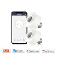 Tuya Smart Life WiFi Light Socket Lamp Holder for E26 E27 Edison Screw Led Bulb Home Echo Alexa Voice Control App Timer