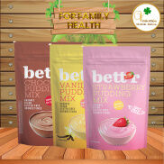 Bột làm pudding hữu cơ trong 1 phút vị dâu, vanilla, chocolate
