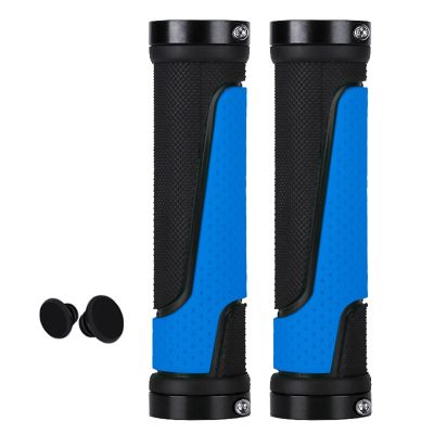 Bicycle Rubber Grips Mountain Bike Bilateral Lockable Non-Slip Handle Cover Bicycle Accessories Cycling Equipment