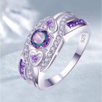 【YF】▥♣  New 2023 Fashion Stone Rings for Engagement Wedding Jewelry Accessories