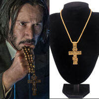 John wick father Jesus สร้อยคอ Amulet CROSS จี้สร้อยคอผู้หญิงผู้ชาย streetwear คอสเพลย์ PROP เครื่องประดับ